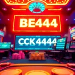 Engaging ck4444 bet platform with vibrant chips, screens, and casino visuals in action, highlighting online betting excitement and user engagement.