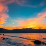 Lombok’s scenic beaches and Mount Rinjani create a stunning natural landscape in Indonesia.